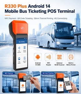<span class=keywords><strong>Terminal</strong></span> <span class=keywords><strong>de</strong></span> <span class=keywords><strong>paiement</strong></span> portable Android 14 pour la collecte des tarifs <span class=keywords><strong>de</strong></span> bus avec lecteur <span class=keywords><strong>de</strong></span> code QR NFC, GPS et imprimante <span class=keywords><strong>de</strong></span> tickets 58 mm R330 Plus - Product Image 2