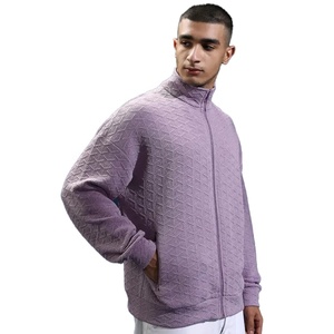 Nouveauté, sweat à capuche zippé en tissu 100% polyester, design personnalisé, motif uni, utilisation hivernale, service OEM, écologique, séchage rapide - Product Image 3