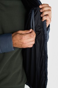 Abrigo cortavientos de algodón con estampado de piel de oveja y diseño de burbujas largas de talla grande para hombre, elegante a prueba de viento a la moda - Product Image 6