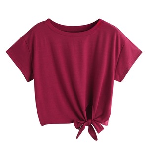 Logo personnalisé T-shirt en coton respirant pour femmes - Product Image 2