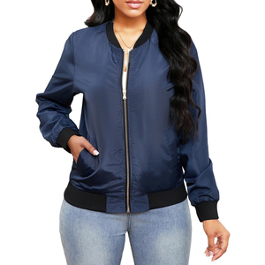 Veste en toile décontractée pour femmes de haute qualité, veste bomber personnalisée, nouveau design, écologique, doublure en coton léger - Product Image 6