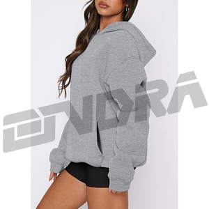 Sweat-shirt à capuche oversize pour femme, style décontracté, streetwear, pull en molleton doux, confortable, tendance hivernale - Product Image 3