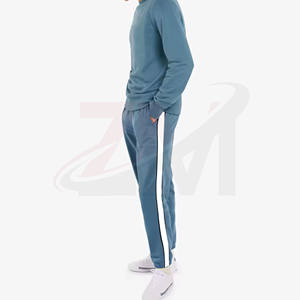 Sweat-shirt unisexe sportif décontracté à col rond, coupe ample, tricoté en polyester/coton, motif uni, respirant, saison printemps - Product Image 2