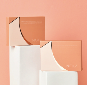 NOLA coréen collagène hydrogel feuille cou masque 7 pièces ensemble levage hydratant panthénol Peptide pour le cou rides soin toute la peau - Product Image 3