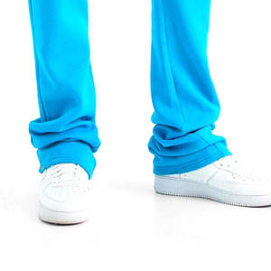 โลโก้ที่กําหนดเองผู้ชายซ้อน Joggers พร้อมกระเป๋าถนนสวมกางเกงขายาวผู้ชายกางเกงเปลวไฟกางเกงผู้ชาย - Product Image 5