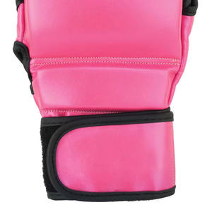 ถุงมือ MMA แบบครึ่งนิ้วทำจากหนัง100% ระบายอากาศ - Product Image 3