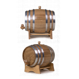 Barril de 3 Litros al por Mayor, Base de Madera Simple de Alta Calidad, Acabado Lacado con Borde Negro, Hecho a Mano, Fabricante de Cerveza La Casa Del Barril - Product Image 2