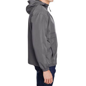 Chubasquero impermeable de alto rendimiento para hombre para exteriores, chubasquero de tela fina con capucha de Color sólido para adultos - Product Image 4