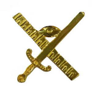 2025 MAÇONNIQUE REGALIA GILT BIJOU POUR COLLIER DE AASR EXPERT - Product Image 1