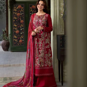 ผ้าคอตตอนลายดอกไม้สำหรับ100% สนามหญ้าพิมพ์ลายดอกไม้ดีไซน์ใหม่จากอินเดีย - Product Image 1