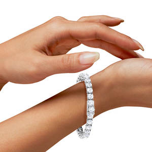 Luxury VVS Moissanite Diamond <b>Bracelet</b> IGI Certified 925 Sterling Silver Gold Plating Personalized Moon Shape Jewelry Gift <b>Cute</b> - Product Image 2