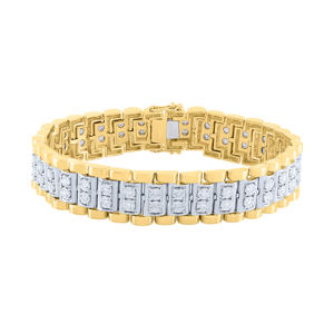 สร้อยข้อมือทองขาว18K สุดหรูสำหรับผู้หญิงสร้อยข้อมือแฟชั่นสำหรับงานแต่งงาน - Product Image 2