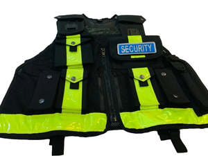 Gilet en polyester haute visibilité OEM pour agents de sécurité unisexes, matériau durable avec options de logo et d'étiquette personnalisés, toutes saisons - Product Image 4