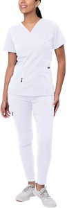 Alta Calidad Barato mujeres médico friega Hospital ropa enfermería uniforme tops Productos en oferta - Product Image 6