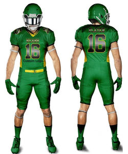 Uniformes de Fútbol Americano al por Mayor, 100% Poliéster, para Jóvenes, Calidad Única, Manga Corta, Tallas Grandes - Product Image 1