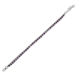 Luxury 925 Sterling Silver Tennis Bracelet <b>Fine</b> Gemstone Jewelry with CZ for Women for Party or Gift Manufactured by Zircon - Product Image 6