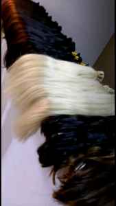 Extensions de cheveux lisses et soyeuses, bouclées et volumineuses, à trame simple, cheveux naturels Remy indiens non traités, 100% vierges, double trame - Product Image 4