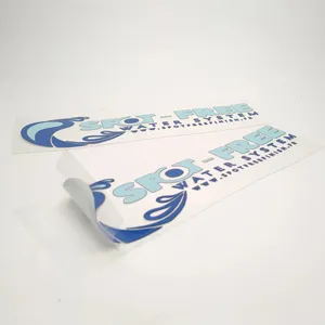 Stiker Transfer kustom perekat kuat luar ruangan Label kedap air tanpa latar belakang Tag Logo tahan lama untuk peralatan kaca depan Windows