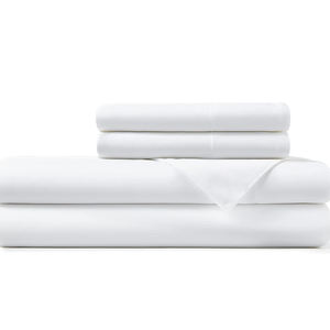 Venta directa de fábrica, Sábana bajera blanca para Hotel, 100% algodón, bordado personalizado, ropa de cama para dormitorio King Size, 200TC para todas las estaciones - Product Image 3