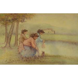 Peinture sur toile, peinture à l'huile française MAbctilli, prête à accrocher, pour décoration murale de la maison, 50x70, Abcp-202 - Product Image 1