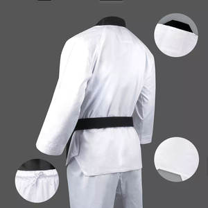 Commande en gros Taekwondo et Judo uniforme ceinture Logo personnalisé tissu Durable étanche anti-dérapant karaté Dobok pour la pratique professionnelle - Product Image 2