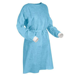High Quality Disposable Non Woven Waterproof Level Vapor-Protective One-Piece Doctor Gown Elastic Cuffs Waist Tie <b>Full</b> <b>Body</b> - Product Image 2