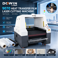 Machine de découpe laser CO2 9070 avec vision CCD et refroidissement par eau pour films DTF, films de transfert thermique, étiquettes de lavage et de soin, et laboratoire de cristaux