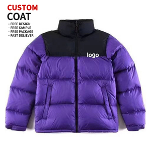 OEM Custom Logo <b>Winter</b> Puffer Down Jacket Polyester Thick <b>Warm</b> Windproof Outdoor <b>Coat</b> Designer Streetwear Casual for <b>Men</b> Jacket - Product Image 2