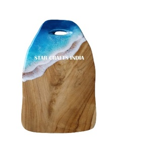 Haute Qualité Artiste Planche À Découper Planche À Découper Olive En Gros En Bois Résine Époxy Bois Ustensiles De Cuisine Rectangle Support - Product Image 1