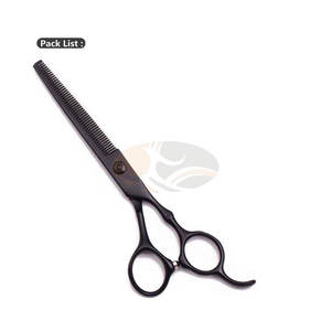 Kit de ciseaux de barbier professionnels de haute qualité pour droitiers, en acier inoxydable japonais J2, ciseaux de salon et ciseaux à effiler, lot de 2 pièces - Product Image 4