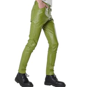 Pantalons en cuir avec logo personnalisé pour hommes Pantalons en cuir de haute qualité Offre Spéciale Pantalons pour hommes au design personnalisé - Product Image 4