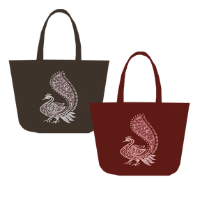 Heavy Duty Expandable Folding Tote Fashion Printing Canvas Shopping <b>Bag</b> Manufactured in West Bengal - Product Image 3