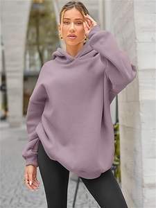 เสื้อมีฮู้ดพิมพ์ลายพัฟแบบยูนิเซ็กซ์เสื้อผ้าสตรีผ้าฟลีซทำจากโฟม3D ขนาดใหญ่ผลิตได้ตามต้องการ - Product Image 6