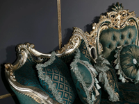 Ensemble de canapés en teck vert sculpté à la main, élégance intemporelle, moderne, haut de gamme, durable, pour salon, appartement, hôtel, villa