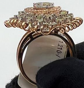 แหวนเพชรธรรมชาติที่สวยงามในดีไซน์เครื่องประดับทองแท้14K และ18K - Product Image 3