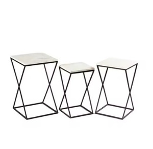 Tables métalliques d'intérieur antirouille parfaites pour les espaces de vie, les patios, les cafés ou les ensembles de meubles de jardin - Product Image 1