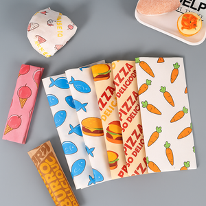 El mejor vendedor, papel encerado para envolver alimentos, papel de envolver hamburguesas con impresión de logotipo personalizado para embalaje de comida rápida - Product Image 3