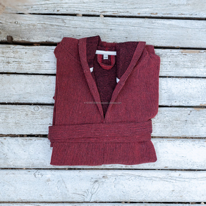 Peignoir d'été Stonewash unisexe 100% coton, col en V, fermeture à cordon, respirant, séchage rapide, léger, fabriqué en Turquie, le meilleur - Product Image 4
