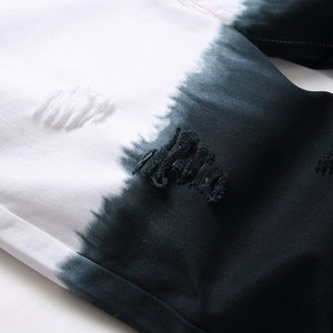 Solid Color Distressed Denim <b>Men</b> Denim <b>Shorts</b> Male <b>Jeans</b> <b>Men's</b> <b>Short</b> Pants Young <b>Jeans</b> Loose Denim <b>Jeans</b> <b>Shorts</b> OEM Serviced. - Product Image 4