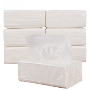 Serviettes en tissu blanc doux 1 et 2 plis pour événements, bureau et restaurants-Paquet de 600g - Product Image 2