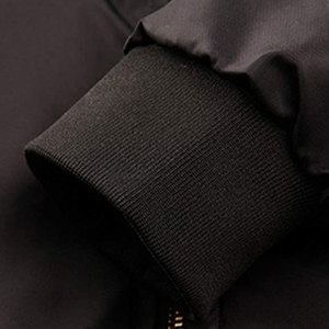 แจ็คเก็ตบอมเบอร์กันลมมีซิปสำหรับผู้ชาย, เสื้อแจ็คเก็ตบุนวมให้ความอบอุ่นสำหรับฤดูหนาว - Product Image 5