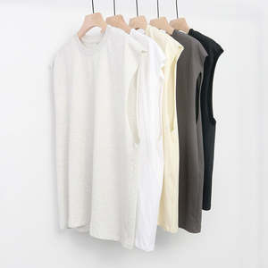 Débardeur délavé à l'acide pour hommes sur mesure Streetwear tricoté taille XL respirant broderie capuche décontractée meilleur fournisseur pour les articles en vrac - Product Image 5