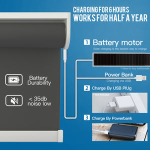 Zemismart Alexa Google Home Siri contrôle vocal Gary TUYA pare-brise à rouleau motorisé 100% occultant Smart <span class=keywords><strong>store</strong></span> rideaux Homekit - Product Image 5