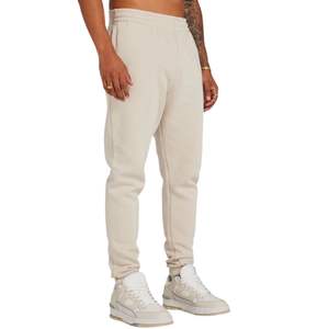 Pantalón de sudor con etiqueta de avena para hombre Ajuste relajado Algodón polar cepillado Ajuste suave Tobillo acanalado y cintura Ropa de invierno duradera - Product Image 1