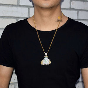 Joyería de Hip Hop, dólar personalizado, colgante de Hip Hop de Plata de Ley 925 para collar en diseño de diamante de moissanita personalizado - Product Image 4