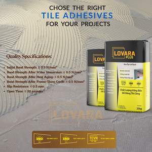 Adhésif pour carrelage LOVARA Marque C1T, Fournisseur d'usine |   Mortier cimentaire durable et écologique pour la construction |   Vietnam fiable - Product Image 3