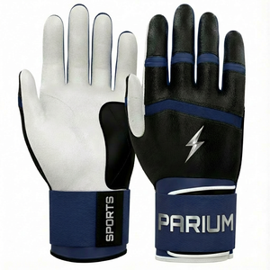 Gants de frappe de baseball à logo personnalisé haute visibilité, équipement de gros, fourniture de gants de frappe de softball à paume adhérente - Product Image 6