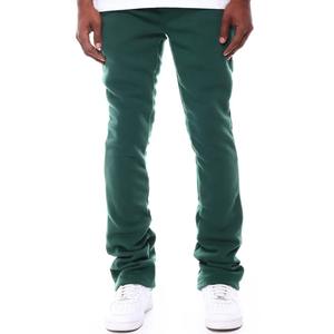 Pantalon de survêtement évasé de couleur unie de haute qualité pour hommes pantalon de survêtement style Street Wear pantalon cargo droit incurvé à rayures - Product Image 1