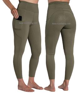 Culotte d'équitation imprimée en silicone personnalisée OEM Leggings de cheval Vêtements équestres tendance Collants d'équitation personnalisés avec poches pour téléphone - Product Image 6