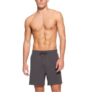 Shorts de sport pour homme en coton 100% de haute qualité, taille mi-haute, séchage rapide, pour entraînement, fitness, jogging, course à pied, motif uni - Product Image 2
